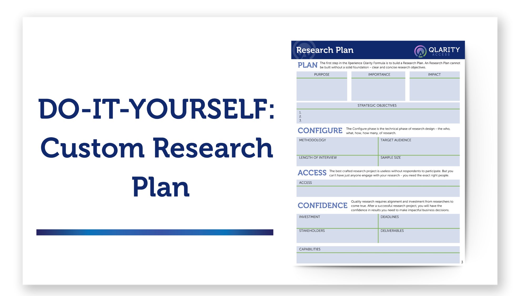 Do It Yourself: Custom Research Plan Do It Yourself: Custom Research Plan